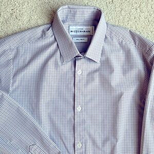 Mizzen & Main Mens Leeward Dress Shirt - Size Small, Trim Fit